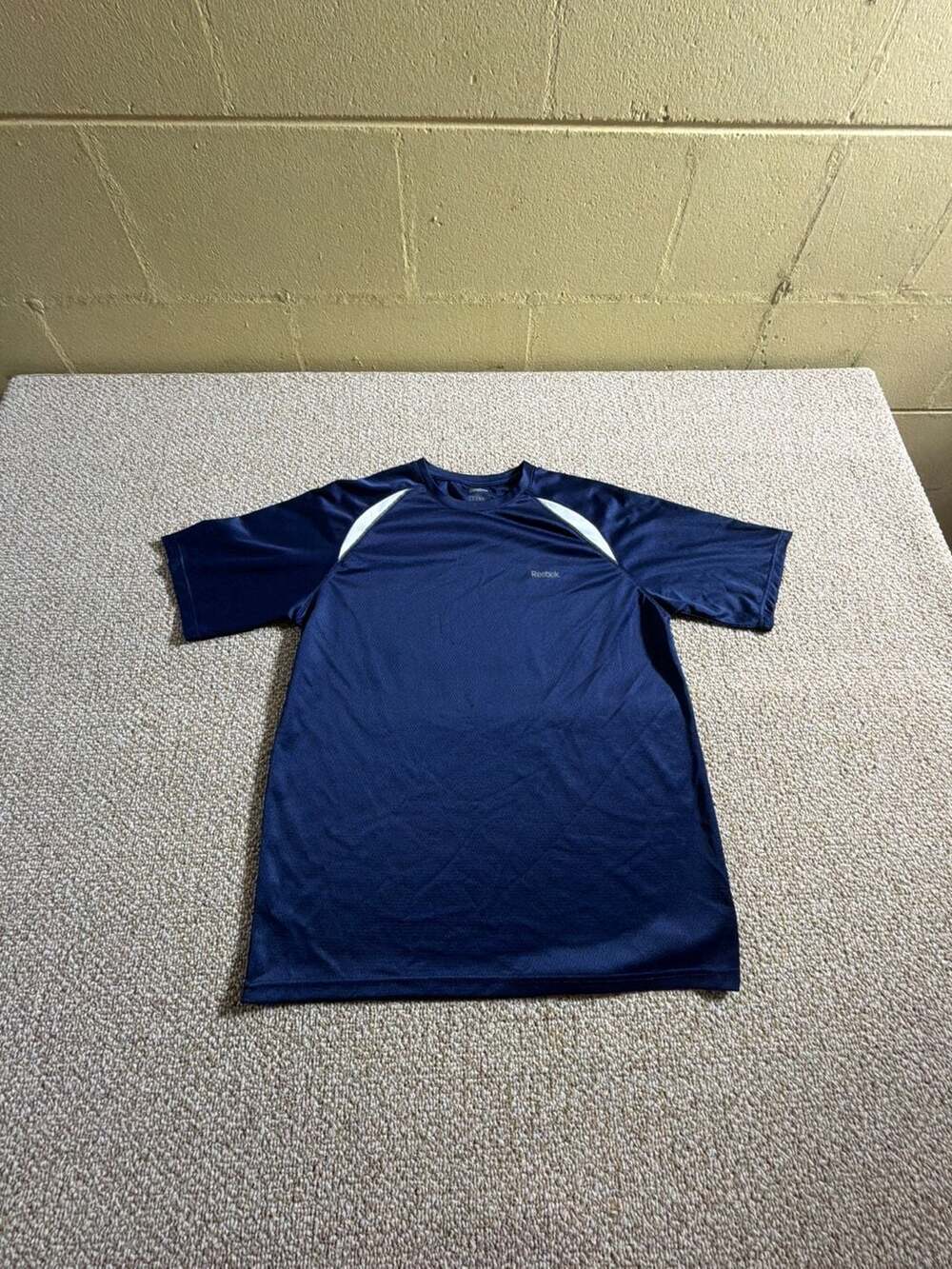 Reebok Hydromove Athletic Short Sleeve T-Shirt Navy Blue Size S